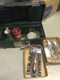 Wrenches, Socket Set, Miscellaneous Hardware, and Toolbox