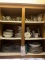 Cabinet of Christmas China Sets: Noritake, Pointsettia & Ribbons