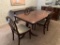 Table with 4 Chairs, Leaf Insert and Table Pads