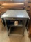 Metal Desk on Wheels
