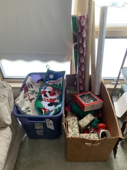 Tote of Christmas Items