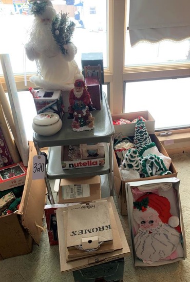 Cart of Christmas Items