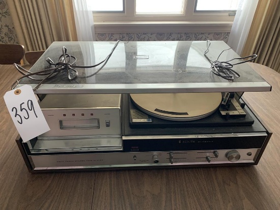 Zenith Eight Track and Record Player with Speakers