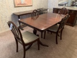 Table with 4 Chairs, Leaf Insert and Table Pads