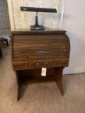 Accordion Desk with Lamp