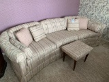 Couch with Matching Stool