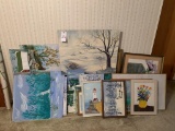 Large Lot of Canvas Paintings