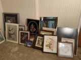 Large Lot of Framed Paintings