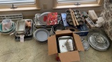 Large Lot of Baking Dishes, Serving Trays & Bowls, Misc. Dishware