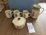 Set of Holly Hobbie Mugs, Serving Dishes
