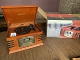 Crosley Record, CD, and Cassette Player and Radio