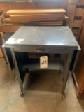 Metal Desk on Wheels