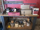 Contents of Shelve: Tools, Paint, Hazard Light Tool Kit