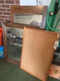2 Mirrors and a Cork Board