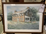 Hopwood House 1816 Water Color Painting