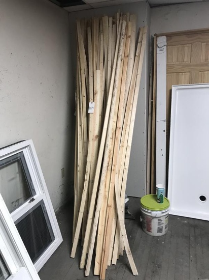Large lot of trim boards