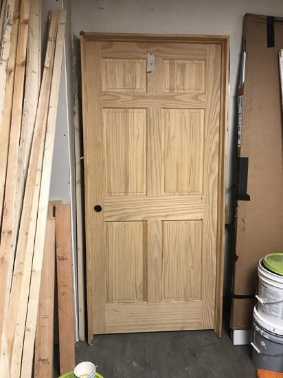 6 panel pine door (38x82)