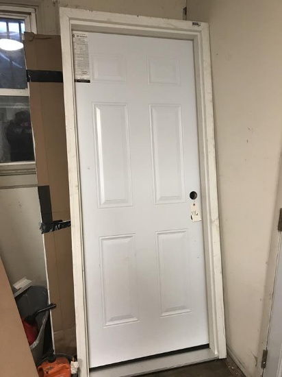 White steel exterior door (32x80)
