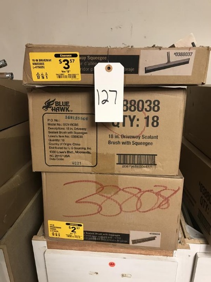 18 in brush squeegee combo