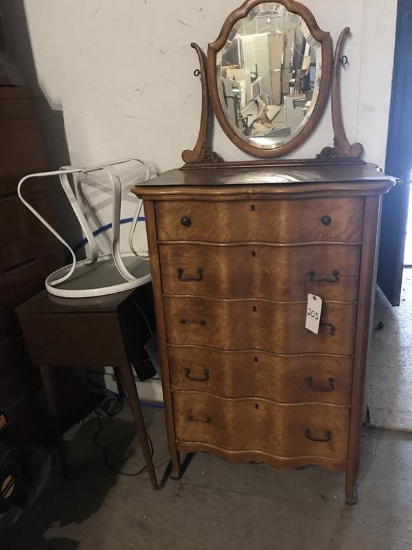 Dresser with mirror