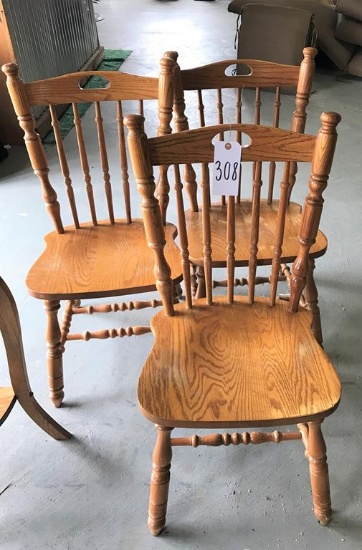 Wooden Chairs (3 Total)