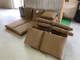 Large lot of lawn furniture cushions