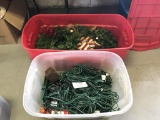 Large lot of Christmas lights and decorations