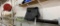 Contents of shelf - floor mats, pipes