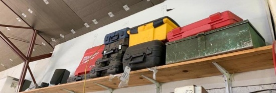 Contents of shelf - empty tool boxes