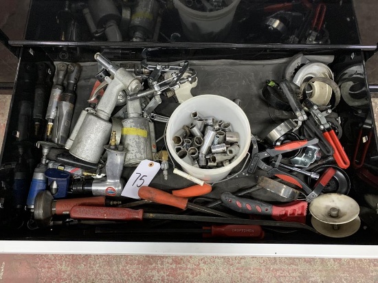 Contents of drawer - miscellaneous tools, air tools