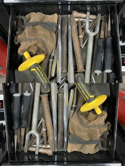Contents of drawer- chisels