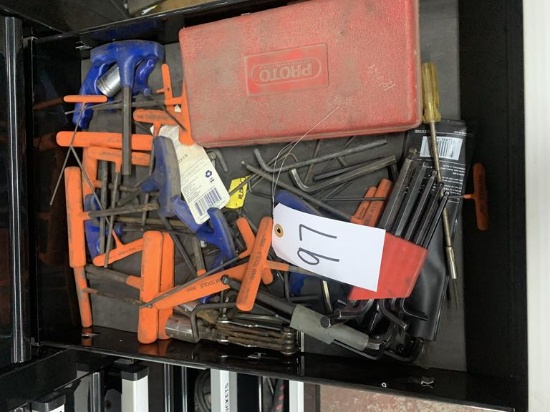 Contents of drawer- Allen wrenches
