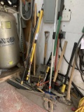 Hand tools - shovels, brooms, rakes, axe, etc