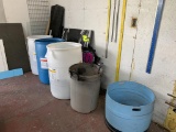 Barrels and contents, scrap