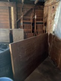 Dining room table, leaf, 6 chairs