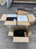 Trade show items- flooring, lights, racks
