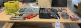 Miscellaneous tools and hardware - nails, hose clamps, wrenches, knives, wire