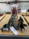 20 ton jack, trailer jack, Reese hitch, flares