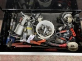 Contents of drawer - miscellaneous tools, air tools