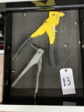 Contents of drawer- hand rivet guns
