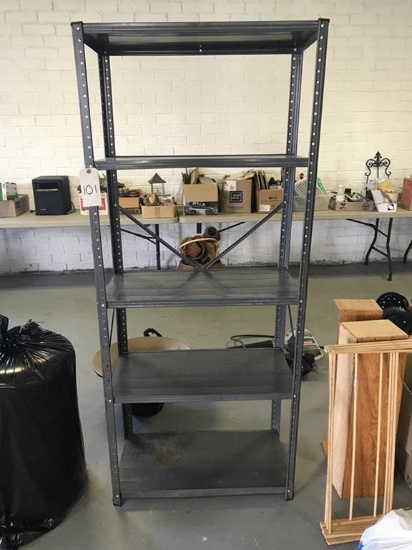 metal shelves