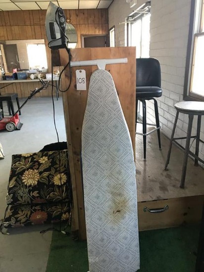 ironing board and iron