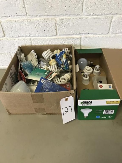 boxes of lightbulbs
