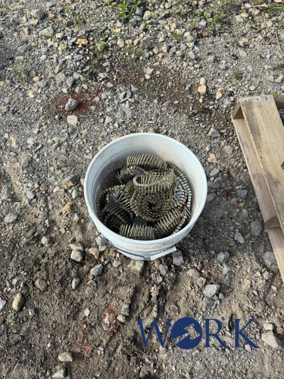 Full Bucket of Roofing Nails