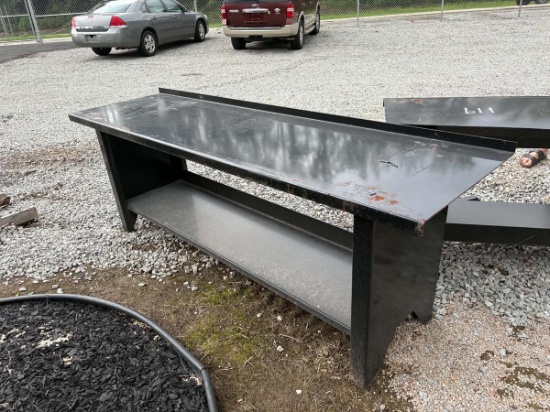 8' Metal Work Table