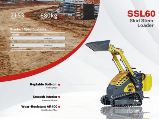 2026 Mini Skid Steer Loader SSL60