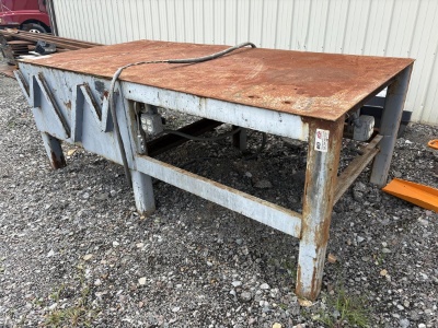 4' x 8' Metal Work Table
