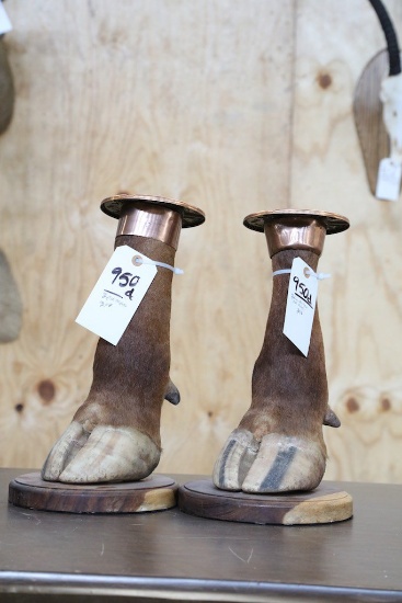 3 Roan Antelope Foot Ashtrays (3x$)