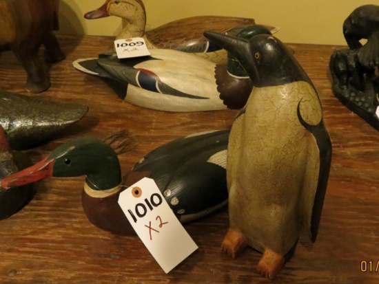 Wooden Loon by White & Wooden Penguin   2x$