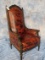 ACID WASHED LEATHER CHAIR
